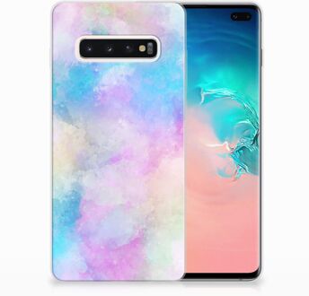 B2Ctelecom Samsung Galaxy S10 Plus Uniek TPU Hoesje Watercolor Light