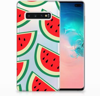 B2Ctelecom Samsung Galaxy S10 Plus Uniek TPU Hoesje Watermelons