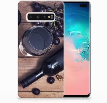 B2Ctelecom Samsung Galaxy S10 Plus Uniek TPU Hoesje Wijn