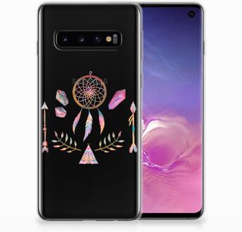 B2Ctelecom Samsung Galaxy S10 Silicone Backcase Hoesje Boho Dreamcatcher