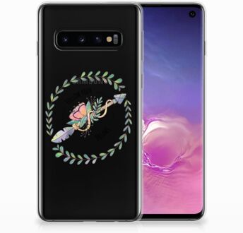 B2Ctelecom Samsung Galaxy S10 Silicone Backcase Hoesje Boho Dreams