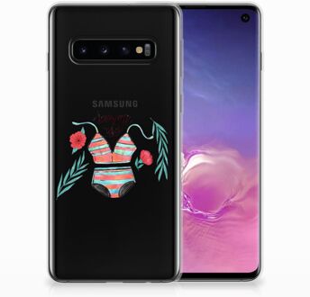 B2Ctelecom Samsung Galaxy S10 Silicone Backcase Hoesje Boho Summer