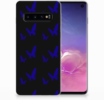 B2Ctelecom Samsung Galaxy S10 Siliconen Hoesje Vlinder Patroon