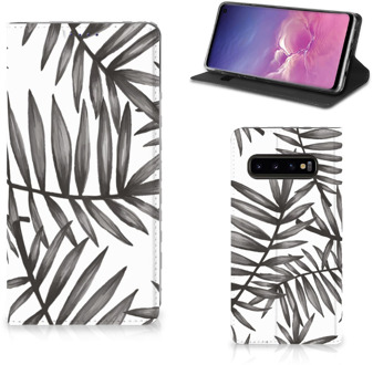 B2Ctelecom Samsung Galaxy S10 Smart Cover Leaves Grey