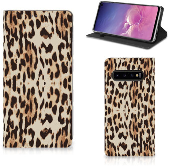 B2Ctelecom Samsung Galaxy S10 Smart Cover Leopard