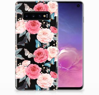 B2Ctelecom Samsung Galaxy S10 Smartphone Hoesje Butterfly Roses