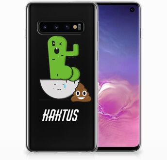 B2Ctelecom Samsung Galaxy S10 Smartphone Hoesje Cactus Poo