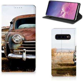 B2Ctelecom Samsung Galaxy S10 Stand Case Vintage Auto