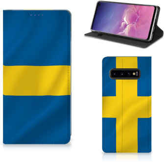 B2Ctelecom Samsung Galaxy S10 Telefoonhoesje met Pasjes Zweden