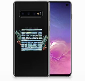 B2Ctelecom Samsung Galaxy S10 TPU Siliconen Hoesje Boho Beach