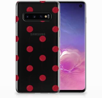 B2Ctelecom Samsung Galaxy S10 TPU Siliconen Hoesje Design Cherries