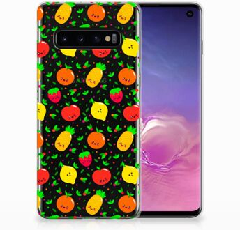 B2Ctelecom Samsung Galaxy S10 TPU Siliconen Hoesje Design Fruits