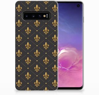 B2Ctelecom Samsung Galaxy S10 TPU Siliconen Hoesje Franse Lelie