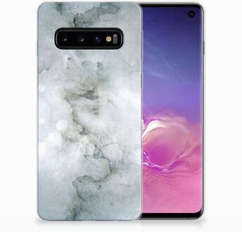 B2Ctelecom Samsung Galaxy S10 TPU Siliconen Hoesje Painting Grey