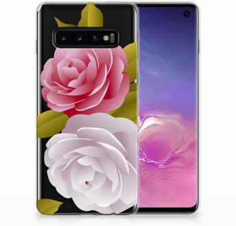 B2Ctelecom Samsung Galaxy S10 TPU Siliconen Hoesje Roses