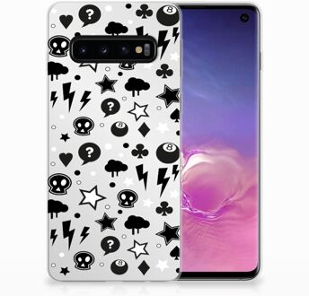 B2Ctelecom Samsung Galaxy S10 TPU Siliconen Hoesje Silver Punk