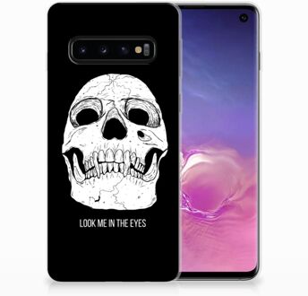 B2Ctelecom Samsung Galaxy S10 TPU Siliconen Hoesje Skull Eyes