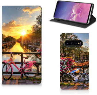 B2Ctelecom Samsung Galaxy S10 Uniek Standcase Hoesje Amsterdamse Grachten