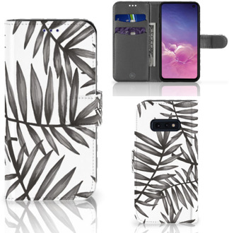 B2Ctelecom Samsung Galaxy S10e Beschermhoes Leaves Grey