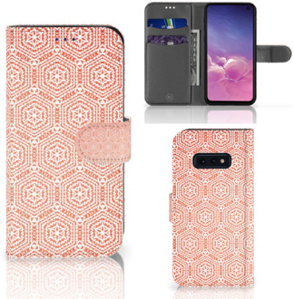 B2Ctelecom Samsung Galaxy S10e Beschermhoes Pattern Orange