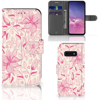 B2Ctelecom Samsung Galaxy S10e Beschermhoes Pink Flowers