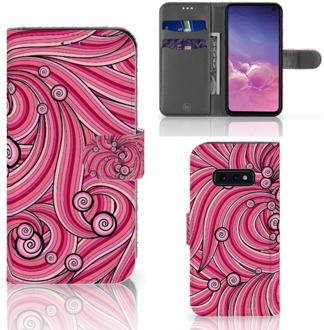 B2Ctelecom Samsung Galaxy S10e Beschermhoes Swirl Pink