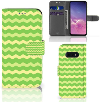 B2Ctelecom Samsung Galaxy S10e Beschermhoes Waves Green