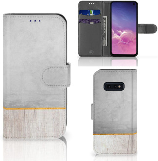 B2Ctelecom Samsung Galaxy S10e Beschermhoes Wood Concrete