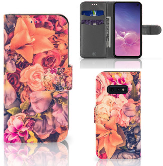 B2Ctelecom Samsung Galaxy S10e Book Case Hoesje Design Bosje Bloemen