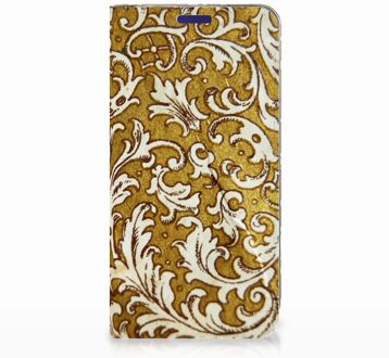 B2Ctelecom Samsung Galaxy S10e Standcase Hoesje Design Barok Goud