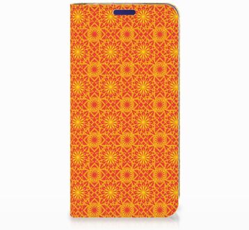 B2Ctelecom Samsung Galaxy S10e Standcase Hoesje Design Batik Orange