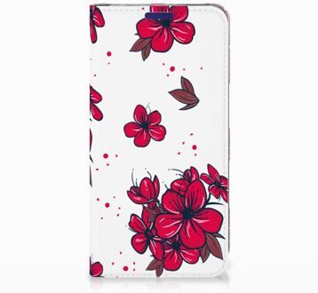 B2Ctelecom Samsung Galaxy S10e Standcase Hoesje Design Blossom Red