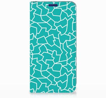 B2Ctelecom Samsung Galaxy S10e Standcase Hoesje Design Cracks Blue