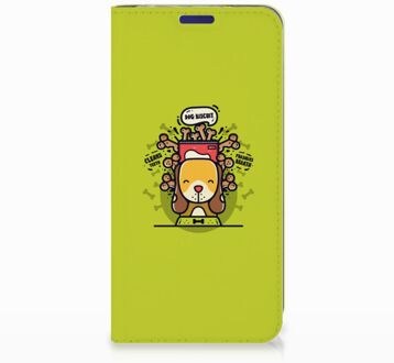 B2Ctelecom Samsung Galaxy S10e Standcase Hoesje Design Doggy Biscuit