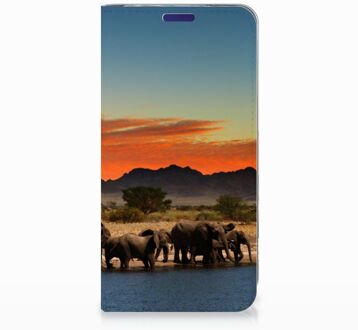 B2Ctelecom Samsung Galaxy S10e Standcase Hoesje Design Olifanten