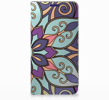 B2Ctelecom Samsung Galaxy S10e Standcase Hoesje Design Purple Flower