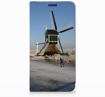 B2Ctelecom Samsung Galaxy S10e Standcase Hoesje Design Schaatsers