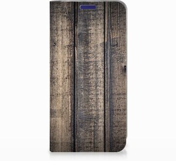 B2Ctelecom Samsung Galaxy S10e Standcase Hoesje Design Steigerhout