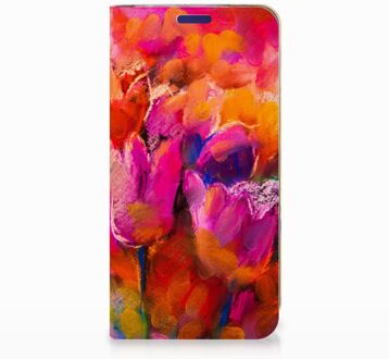 B2Ctelecom Samsung Galaxy S10e Standcase Hoesje Design Tulpen