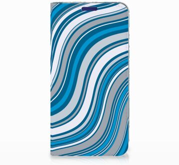 B2Ctelecom Samsung Galaxy S10e Standcase Hoesje Design Waves Blue