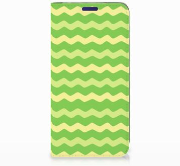 B2Ctelecom Samsung Galaxy S10e Standcase Hoesje Design Waves Green