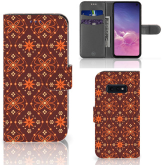 B2Ctelecom Samsung Galaxy S10e Telefoonhoesje Batik Brown