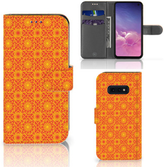 B2Ctelecom Samsung Galaxy S10e Telefoonhoesje Batik Orange