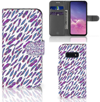 B2Ctelecom Samsung Galaxy S10e Telefoonhoesje Feathers Color