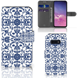 B2Ctelecom Samsung Galaxy S10e Telefoonhoesje Flower Blue