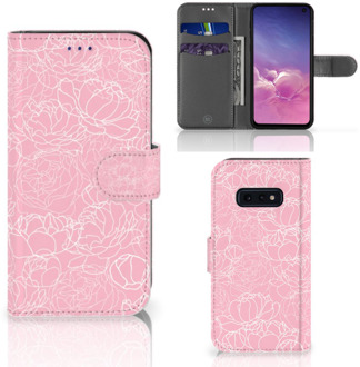 B2Ctelecom Samsung Galaxy S10e Telefoonhoesje White Flowers