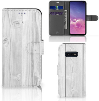 B2Ctelecom Samsung Galaxy S10e Telefoonhoesje White Wood