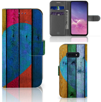 B2Ctelecom Samsung Galaxy S10e Telefoonhoesje Wood Heart