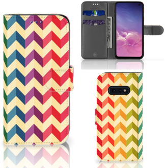 B2Ctelecom Samsung Galaxy S10e Telefoonhoesje Zigzag Color