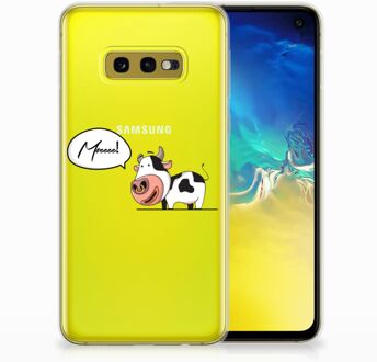 B2Ctelecom Samsung Galaxy S10e TPU Hoesje Design Cow